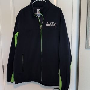 NFL Black Jacket with Neon Green Trim Pre-owned